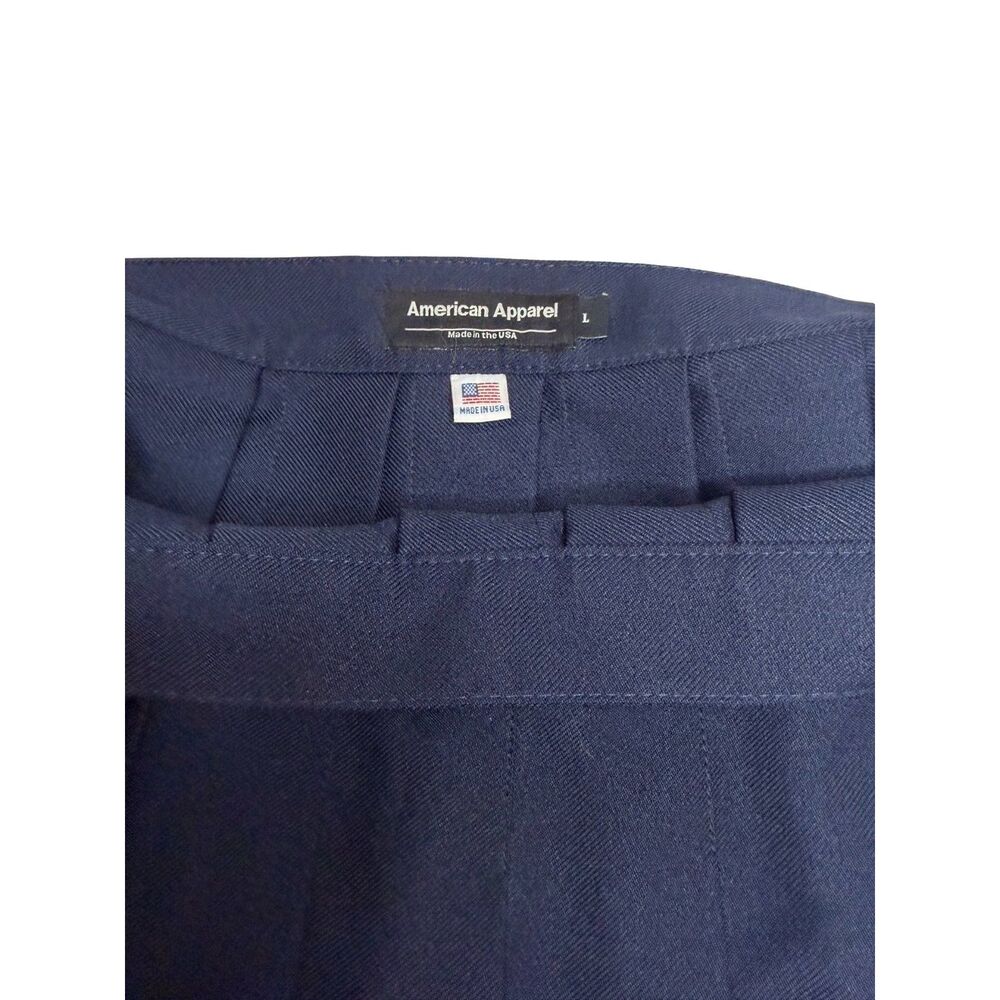 American Apparel Navy Pleated Tennis Skirt Womens M High Waist Mini Preppy - Picture 6 of 7